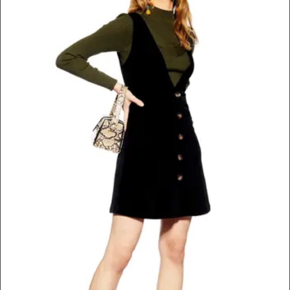 Elegant Black Button-Down Dress